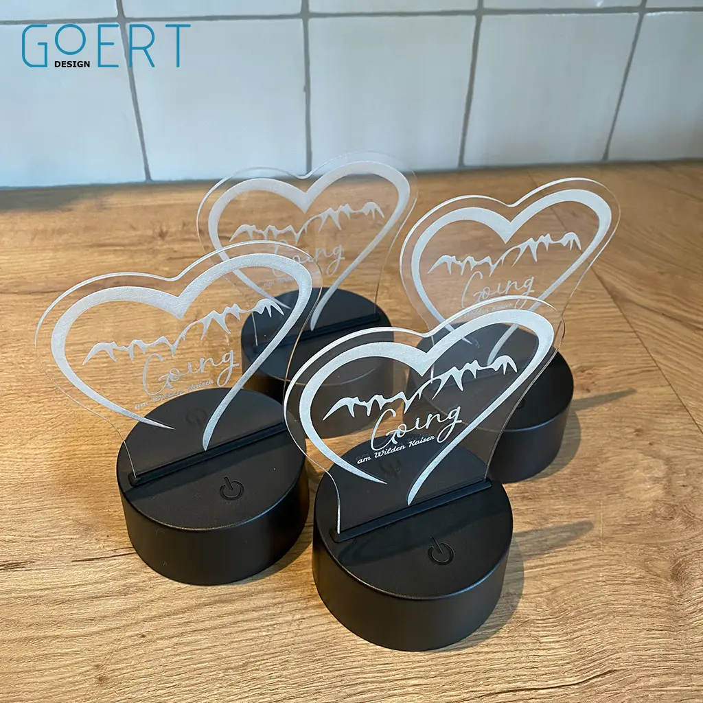 Gepersonaliseerde LED-lampen.