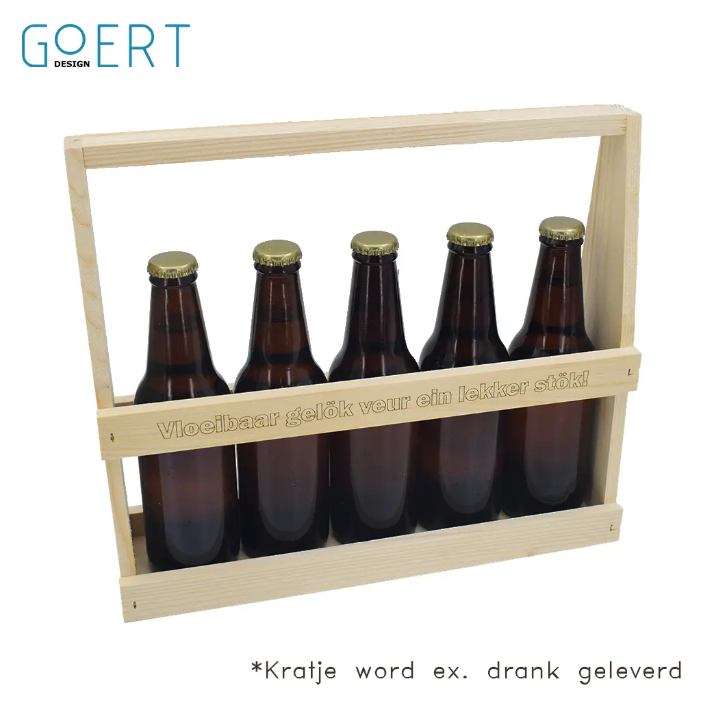 [400501] Vloeibaar gelök veur ein lekker stök! - Bierkratje 5-voud
