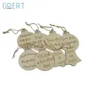 Kerstballen met tekst (set van 8)