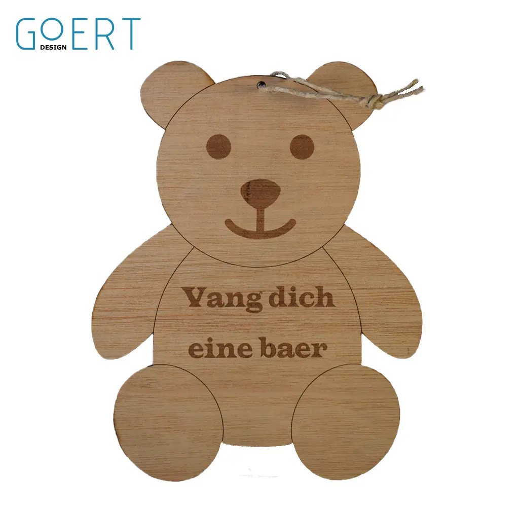 Vang dich eine baer - bordje