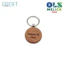 Vanoet ós Hert - Houten sleutelhanger rond 4cm
