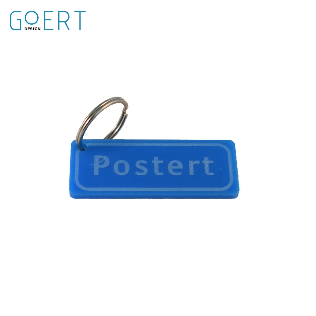 Postert plaatsnaam-sleutelhanger