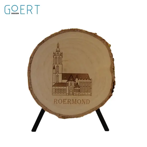 Sint Christoffelkathedraal Roermond boomschijf (9-10cm)