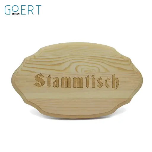 [400102] Stammtisch - Houten bord met tekst